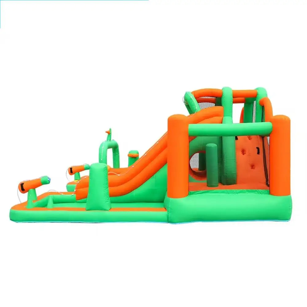 Inflatable Castle Large Outdoor Castle Children's Inflatable Trampoline Slide Castle Thick Material Water Park Inflatable Castle