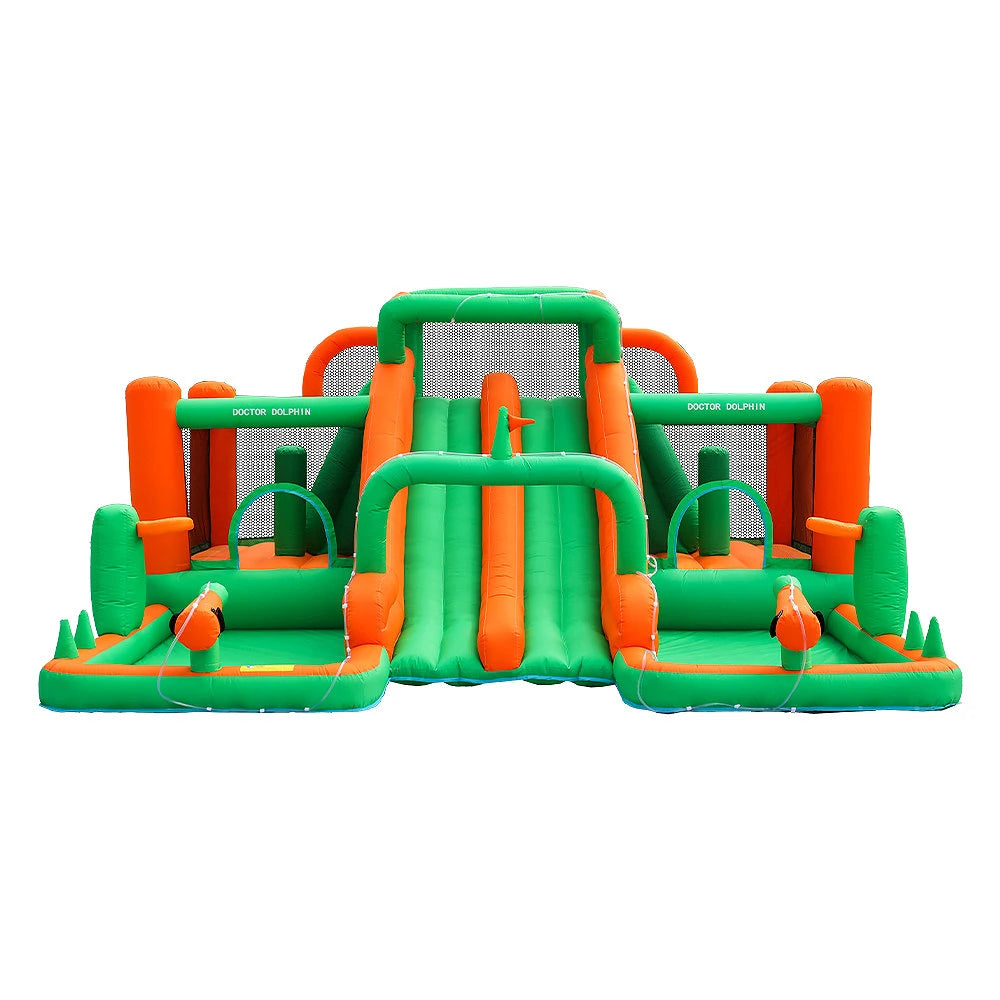 Inflatable Castle Large Outdoor Castle Children's Inflatable Trampoline Slide Castle Thick Material Water Park Inflatable Castle