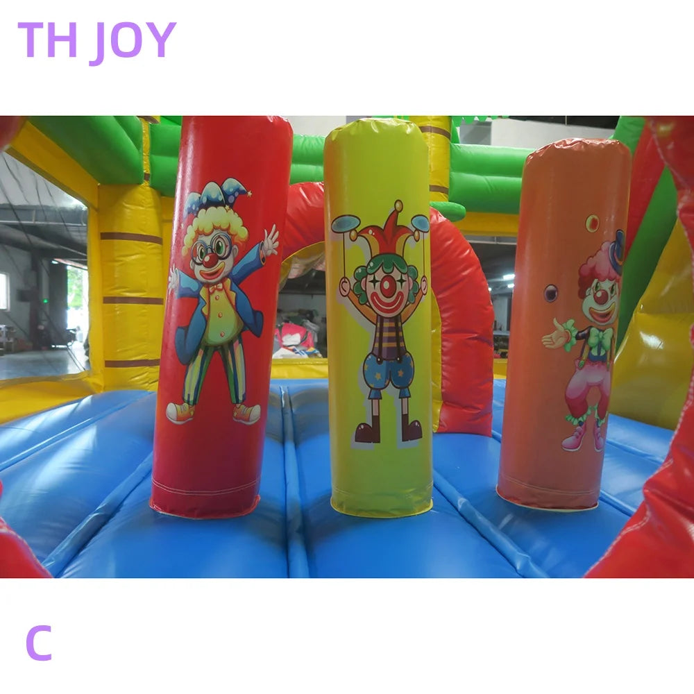 by ship to door, Jungle Crocodile inflatable Bouncy Castle,5x5m commercial inflatable jumper house with slide Kids Trampoline